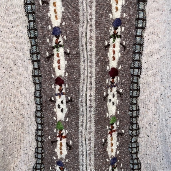 Woolrich Full Zip Wool Snowman Sweater - Picture 2 of 7